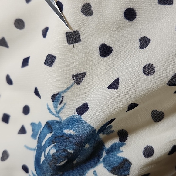 Maison Jules Blue and White Midi Dress - Picture 16 of 16